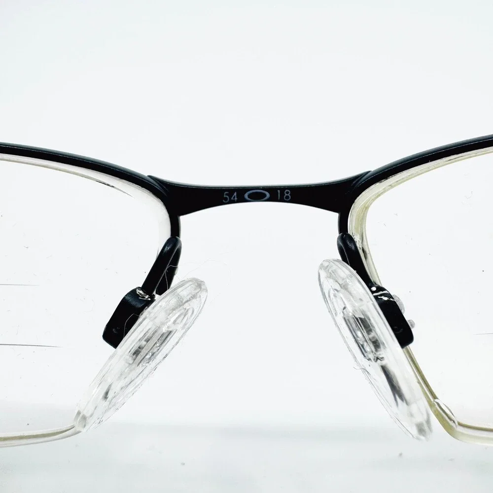 Oakley Lizard Eyeglasses Mens Black OX5113-0154 Titanium Semi Rimless 54-18-135